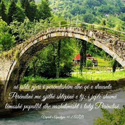 Picture 03 - Veprat e Apostujve 10:2 ALB - ai ishte njeri i perëndishëm dhe që e druante - Bible Verse Picture