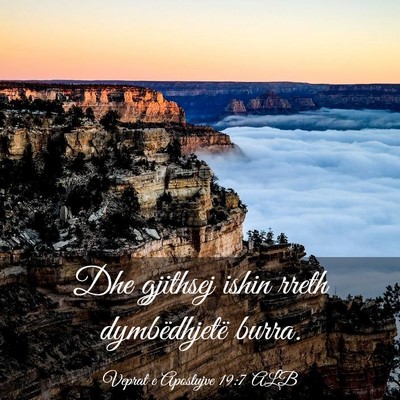 Picture 03 - Veprat e Apostujve 19:7 ALB - Dhe gjithsej ishin rreth dymbëdhjetë - Bible Verse Picture