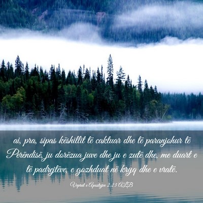 Picture 03 - Veprat e Apostujve 2:23 ALB - ai, pra, sipas këshillit të caktuar dhe të - Bible Verse Picture