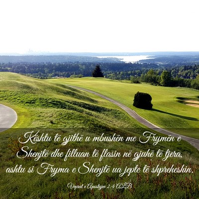 Picture 03 - Veprat e Apostujve 2:4 ALB - Kështu të gjithë u mbushën me Frymën e - Bible Verse Picture