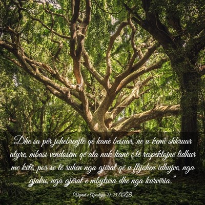 Picture 03 - Veprat e Apostujve 21:25 ALB - Dhe sa për johebrenjtë që kanë besuar, ne u - Bible Verse Picture