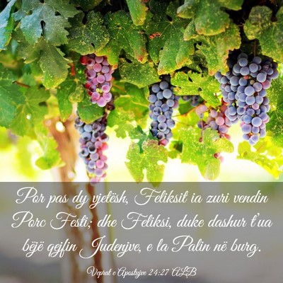 Picture 03 - Veprat e Apostujve 24:27 ALB - Por pas dy vjetësh, Feliksit ia zuri vendin Porc - Bible Verse Picture