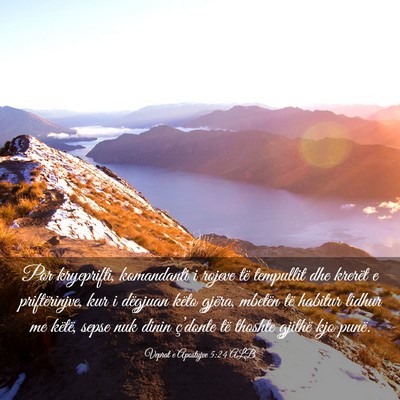 Picture 03 - Veprat e Apostujve 5:24 ALB - Por kryeprifti, komandanti i rojeve të tempullit - Bible Verse Picture
