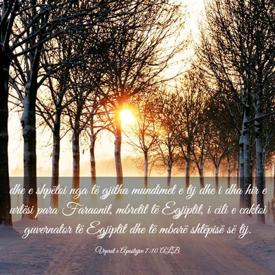Picture 03 - Veprat e Apostujve 7:10 ALB - dhe e shpëtoi nga të gjitha mundimet e tij dhe - Bible Verse Picture
