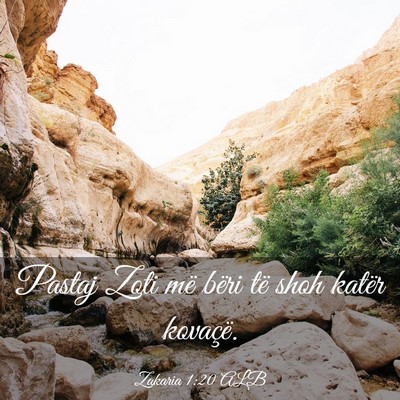 Picture 03 - Zakaria 1:20 ALB - Pastaj Zoti më bëri të shoh katër - Bible Verse Picture