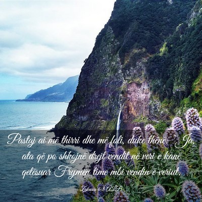 Picture 03 - Zakaria 6:8 ALB - Pastaj ai më thirri dhe më foli, duke thënë: - Bible Verse Picture