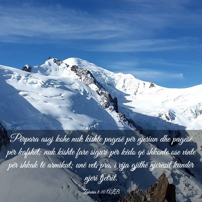 Picture 03 - Zakaria 8:10 ALB - Përpara asaj kohe nuk kishte pagesë për - Bible Verse Picture