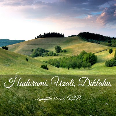Picture 03 - Zanafilla 10:27 ALB - Hadorami, Uzali, - Bible Verse Picture