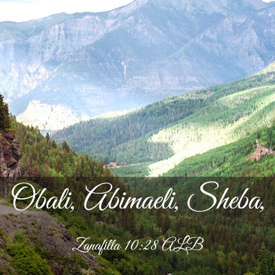 Picture 03 - Zanafilla 10:28 ALB - Obali, Abimaeli, - Bible Verse Picture