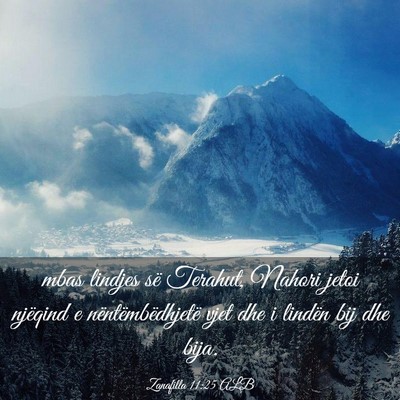 Picture 03 - Zanafilla 11:25 ALB - mbas lindjes së Terahut, Nahori jetoi njëqind e - Bible Verse Picture