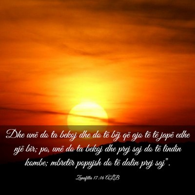 Picture 03 - Zanafilla 17:16 ALB - Dhe unë do ta bekoj dhe do të bëj që ajo të - Bible Verse Picture