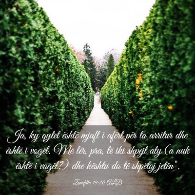 Picture 03 - Zanafilla 19:20 ALB - Ja, ky qytet është mjaft i afërt për ta - Bible Verse Picture
