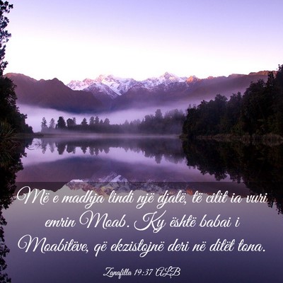 Picture 03 - Zanafilla 19:37 ALB - Më e madhja lindi një djalë, të cilit ia vuri - Bible Verse Picture