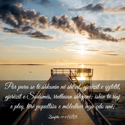 Picture 03 - Zanafilla 19:4 ALB - Por para se të shkonin në shtrat, njerëzit e - Bible Verse Picture