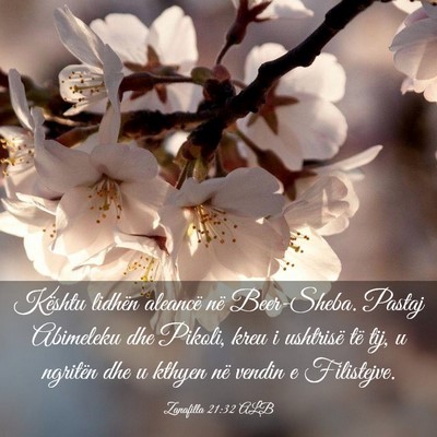 Picture 03 - Zanafilla 21:32 ALB - Kështu lidhën aleancë në Beer-Sheba. Pastaj - Bible Verse Picture