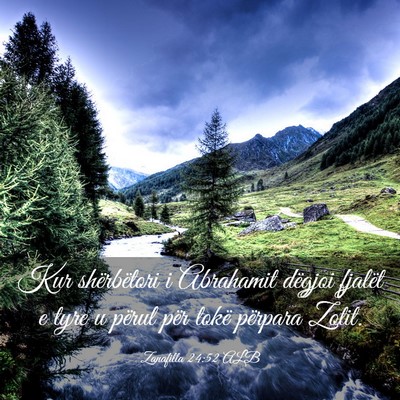 Picture 03 - Zanafilla 24:52 ALB - Kur shërbëtori i Abrahamit dëgjoi fjalët e - Bible Verse Picture