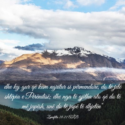 Picture 03 - Zanafilla 28:22 ALB - dhe ky gur që kam ngritur si përmendore, do të - Bible Verse Picture