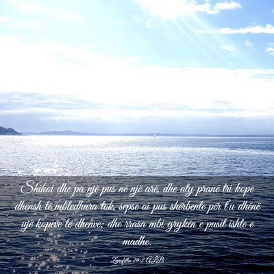 Picture 03 - Zanafilla 29:2 ALB - Shikoi dhe pa një pus në një arë, dhe aty - Bible Verse Picture