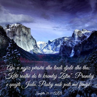 Picture 03 - Zanafilla 29:35 ALB - Ajo u ngjiz përsëri dhe lindi djalë dhe tha: - Bible Verse Picture