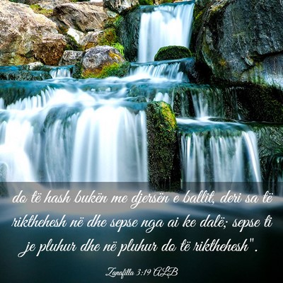 Picture 03 - Zanafilla 3:19 ALB - do të hash bukën me djersën e ballit, deri sa - Bible Verse Picture