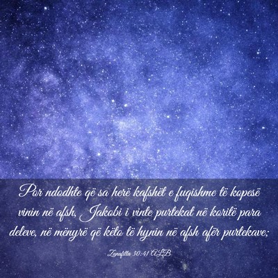 Picture 03 - Zanafilla 30:41 ALB - Por ndodhte që sa herë kafshët e fuqishme të - Bible Verse Picture