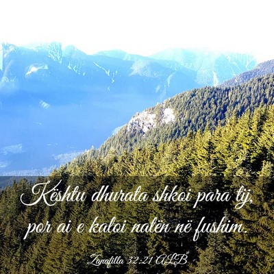 Picture 03 - Zanafilla 32:21 ALB - Kështu dhurata shkoi para tij, por ai e kaloi - Bible Verse Picture