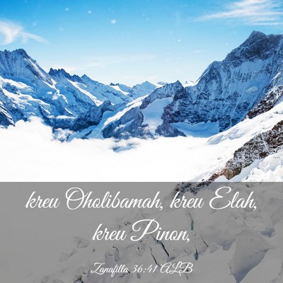 Picture 03 - Zanafilla 36:41 ALB - kreu Oholibamah, kreu Elah, kreu - Bible Verse Picture