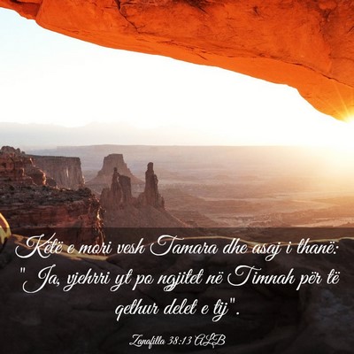 Picture 03 - Zanafilla 38:13 ALB - Këtë e mori vesh Tamara dhe asaj i thanë: 