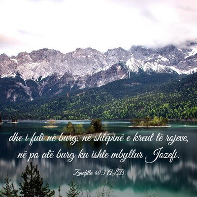 Picture 03 - Zanafilla 40:3 ALB - dhe i futi në burg, në shtëpinë e kreut të - Bible Verse Picture