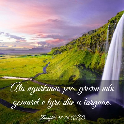 Picture 03 - Zanafilla 42:26 ALB - Ata ngarkuan, pra, grurin mbi gomarët e tyre dhe - Bible Verse Picture