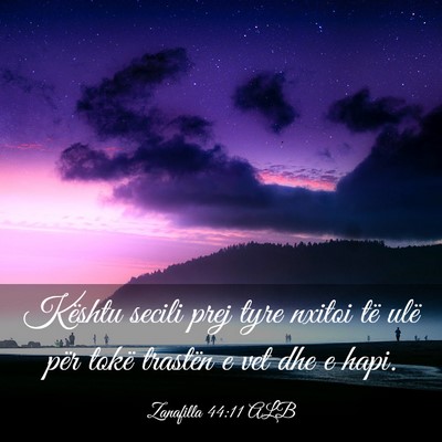 Picture 03 - Zanafilla 44:11 ALB - Kështu secili prej tyre nxitoi të ulë për - Bible Verse Picture