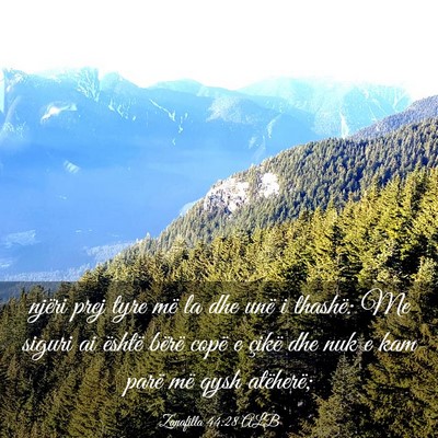 Picture 03 - Zanafilla 44:28 ALB - njëri prej tyre më la dhe unë i thashë: Me - Bible Verse Picture