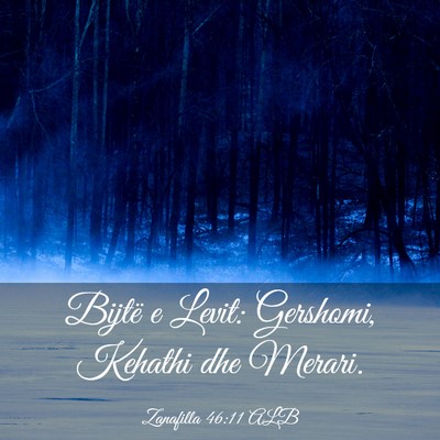 Picture 03 - Zanafilla 46:11 ALB - Bijtë e Levit: Gershomi, Kehathi dhe - Bible Verse Picture