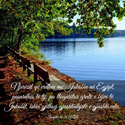 Picture 03 - Zanafilla 46:26 ALB - Njerëzit që erdhën me Jakobin në Egjipt, - Bible Verse Picture