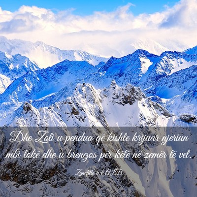 Picture 03 - Zanafilla 6:6 ALB - Dhe Zoti u pendua që kishte krijuar njeriun mbi - Bible Verse Picture