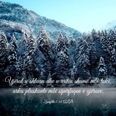 Picture 03 - Zanafilla 7:18 ALB - Ujërat u shtuan dhe u rritën shumë mbi tokë, - Bible Verse Picture