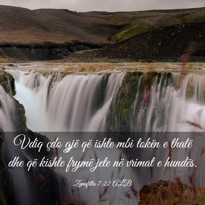 Picture 03 - Zanafilla 7:22 ALB - Vdiq çdo gjë që ishte mbi tokën e thatë dhe - Bible Verse Picture