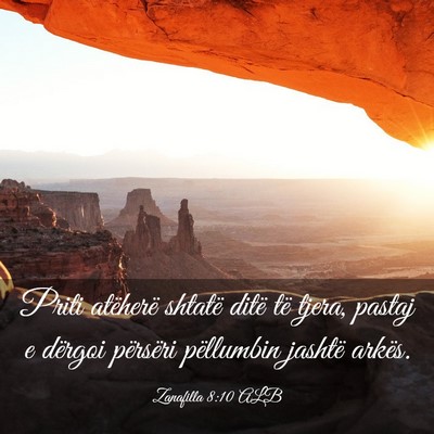 Picture 03 - Zanafilla 8:10 ALB - Priti atëherë shtatë ditë të tjera, pastaj e - Bible Verse Picture