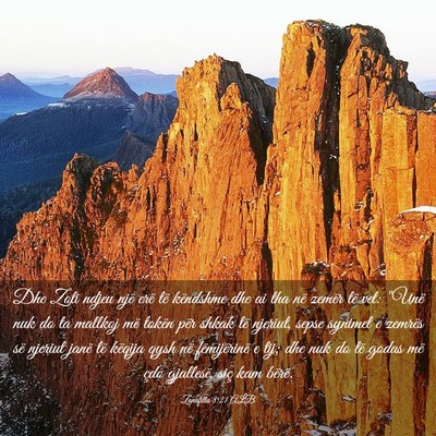 Picture 03 - Zanafilla 8:21 ALB - Dhe Zoti ndjeu një erë të këndshme dhe ai tha - Bible Verse Picture