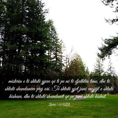 Picture 03 - Zbulesa 1:20 ALB - misterin e të shtatë yjeve që ti pe në të - Bible Verse Picture