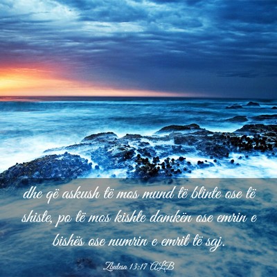 Picture 03 - Zbulesa 13:17 ALB - dhe që askush të mos mund të blinte ose të - Bible Verse Picture