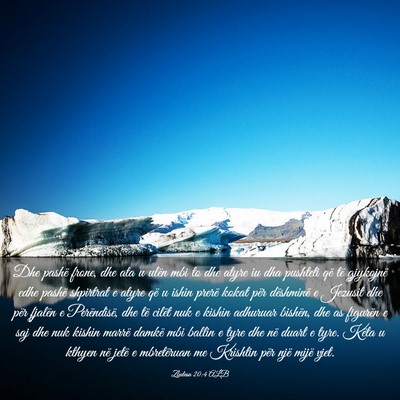Picture 03 - Zbulesa 20:4 ALB - Dhe pashë frone, dhe ata u ulën mbi to dhe - Bible Verse Picture