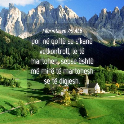 Picture 04 - 1 Korintasve 7:9 ALB - por në qoftë se s’kanë vetkontroll, le të - Bible Verse Picture
