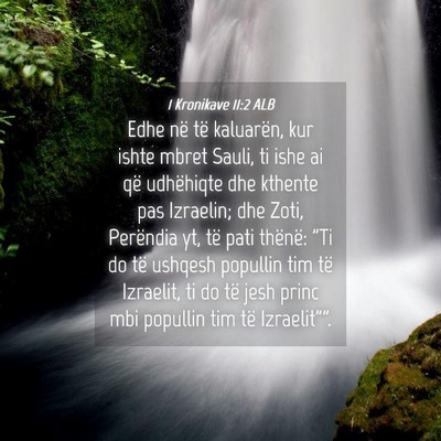 Picture 04 - 1 Kronikave 11:2 ALB - Edhe në të kaluarën, kur ishte mbret Sauli, ti - Bible Verse Picture