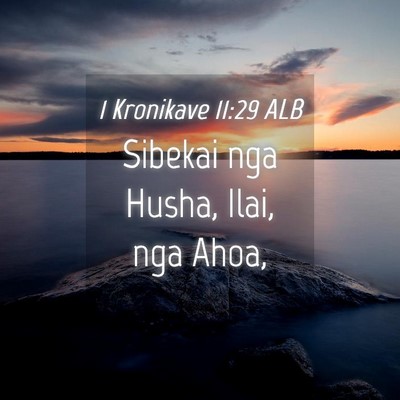 Picture 04 - 1 Kronikave 11:29 ALB - Sibekai nga Husha, Ilai, nga - Bible Verse Picture