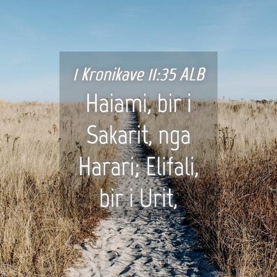 Picture 04 - 1 Kronikave 11:35 ALB - Haiami, bir i Sakarit, nga Harari; Elifali, bir i - Bible Verse Picture