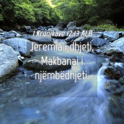 Picture 04 - 1 Kronikave 12:13 ALB - Jeremia i dhjeti, Makbanai i - Bible Verse Picture