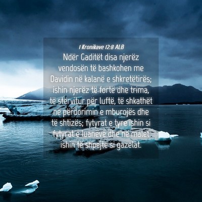 Picture 04 - 1 Kronikave 12:8 ALB - Ndër Gaditët disa njerëz vendosën të - Bible Verse Picture