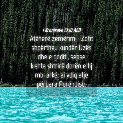 Picture 04 - 1 Kronikave 13:10 ALB - Atëherë zemërimi i Zotit shpërtheu kundër - Bible Verse Picture