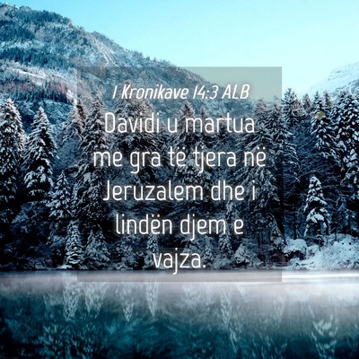 Picture 04 - 1 Kronikave 14:3 ALB - Davidi u martua me gra të tjera në Jeruzalem - Bible Verse Picture